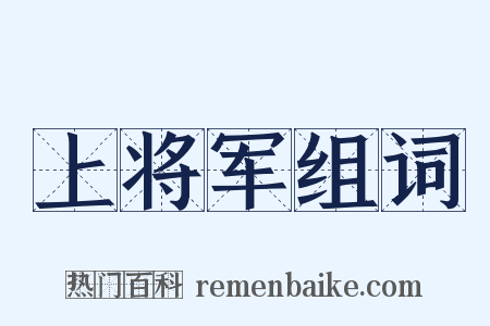 上将军组词是什么意思的图片
